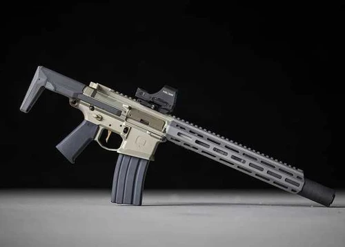 MISCELLANEOUS BRANDS Q Honey Badger 300Blk Rifle 30rd 7" Barrel Clear Anodized w/ Honey Badger Suppressor - HB-300BLK-7IN-HBSIL Q-HB-300BLK-7IN-HBSIL