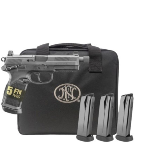 FN FNX TACTICAL BUNDLE 45AUTO PISTOL SEMI-AUTO 5.3IN BLACK FP:MULTI 5-15RD MAGS