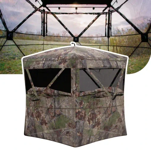 BARRONETT BLINDS Barronett Blinds Insight See Through Ground Blind Bloodtrail Backwoods Camo BARB-NS200BW