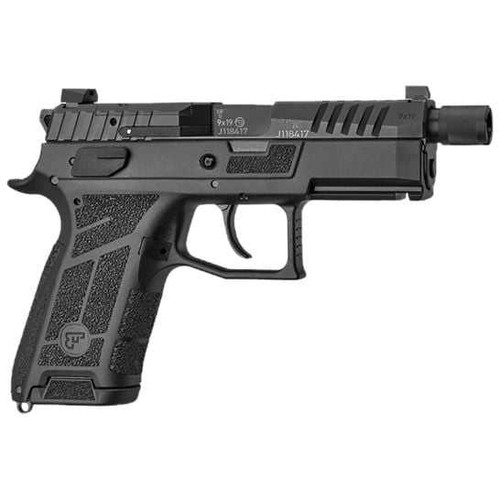 CZ CZ P-09 C Nocturne Suppressor Ready OR Handgun 9mm Luger 17rd Magazines(2) 4.5" Threaded Barrel Fixed Sights Black - 91661 CZ-91661