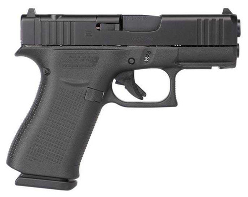 GLOCK Glock 43x MOS Subcompact Handgun 9mm Luger 10/rd Magazines (2) 3.41" Barrel Black 5.5lb Trigger Front Rail - UX4350201FRMOS GLOCK-UX4350201FRMOS
