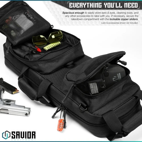 SAVIOUR Savior Equipment Urban Takedown Single Rifle Case SAVIR-RB-259SG-TD-V1-BK