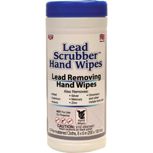 BIRCHWOOD CASEY LEAD SCRUBBER PRE-MOISTENED HAND WIPES 40