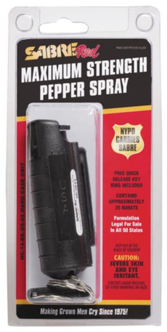 PEPPER SPRAY ON KEYCHAIN BLACK