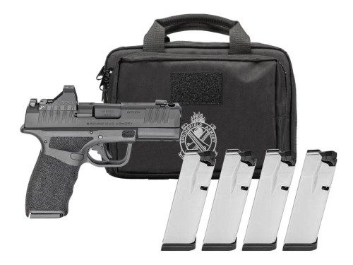 SPRINGFIELD HELLCAT PRO COMP 9MM SEMI-AUTO PISTOL 3.7IN VIRIDIAN OPTIC 1-15RD 3-17RD MAG