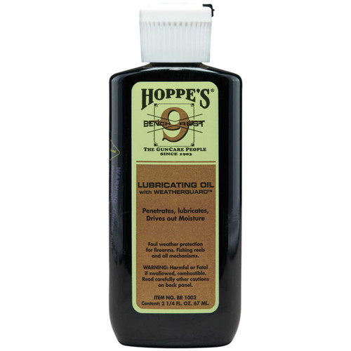 HOPPES HOPPES NO. 9 2.25OZ BENCH REST LUBRICATING OIL W/WEATHERGAURD HOPPES-BR1003