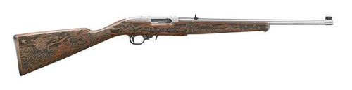 RUGER Ruger 250th Anniversary 10/22 Rifle .22 LR 10rd Magazine 18.5" Stainless Barrel Engraved Wood Stock RUGER-32038