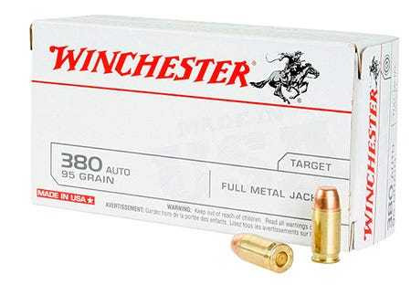 BROWNING Winchester Ammo USA 380ACP 95gr Full Metal Jacket 50 Per Box/10 Case - Q4206 WIN-Q4206