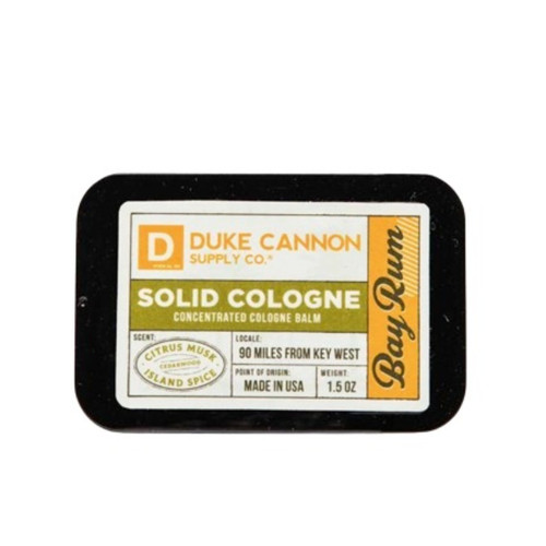 DUKE CANNON SOLID COLOGNE BAY RUM COLOGNE CITRUS MUSK/SPICE 1.5OZ