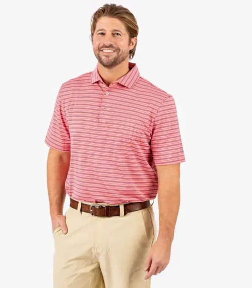 SOUTHERN POINT BAYSIDE STRIPE PERFORMANCE POLO BAYSIDE STRIPE PERFORMANCE POLO