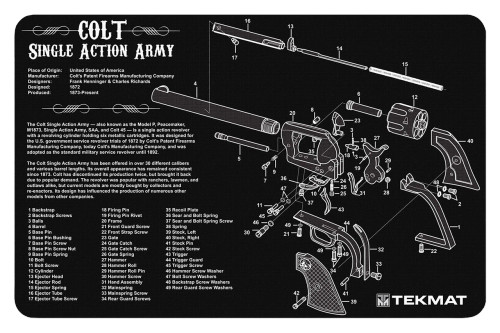 COLT SINGLE ACTION ARMY TEKMAT 17X11