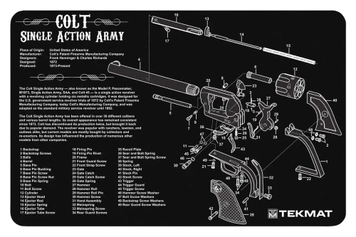 TEKMAT COLT SINGLE ACTION ARMY TEKMAT 17X11 TEK-TEK-R17-SAA