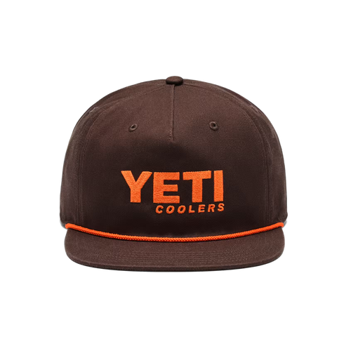 COOLERS FLAT BRIM ROPE HAT COFFEE