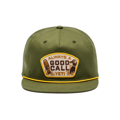 GOOD CALL FLAT BRIM ROPE HAT DARK GREEN