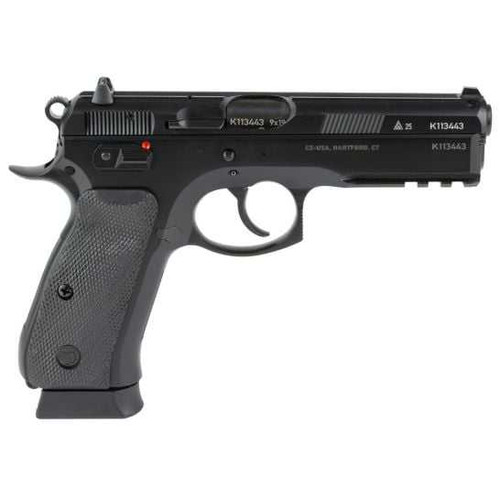 CZ CZ 75 SP-01 50th Anniversary Elite 9mm 19rd Blk Polycoat Steel, Manual Safety, Black Rubber Grips Full-Size Handgun CZ-91214