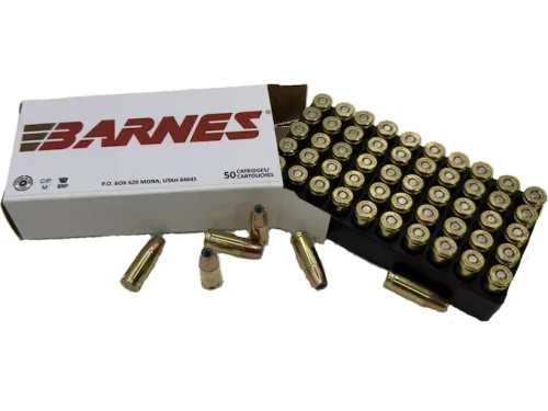 Barnes Defense 9mm Luger Ammo 124gr Sierra Jacketed Hollow Point 50/ct