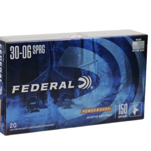 FEDERAL PREMIUM POWER-SHOK 30-06SPRG 150GR SOFTPOINT 20RDS