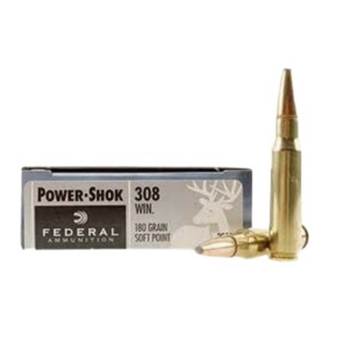 FEDERAL FEDERAL PREMIUM POWER-SHOK 308WIN 180GR SOFTPOINT 20RDS FEDRL-308B