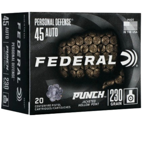 FEDERAL PREMIUM PUNCH 45AUTO 230GR JHP 20RDS