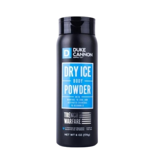 DUKE CANNON DRY ICE BODY POWDER MENTHOL/CHARCOAL 6OZ