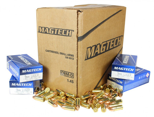 Magtech 9mm Luger 115gr FMJ 1000 Round Case