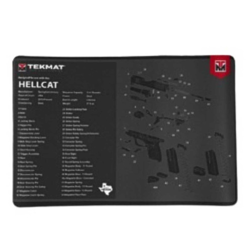 TEKMAT TEKMAT HELLCAT STAIN RESITANT 11INX17IN BLACK TEK-R17-HELLCAT