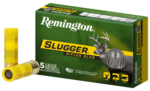 Remington Slugger 20 Gauge 2.75" 5/8 oz Rifled Slug Shot 5 Per Box