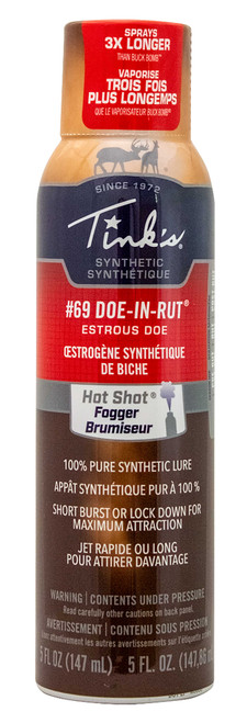 TINKS Tinks #69 Fogger Deer Attractant Doe In Estrus Scent 5 oz Aerosol - W5271BL W5271 BL