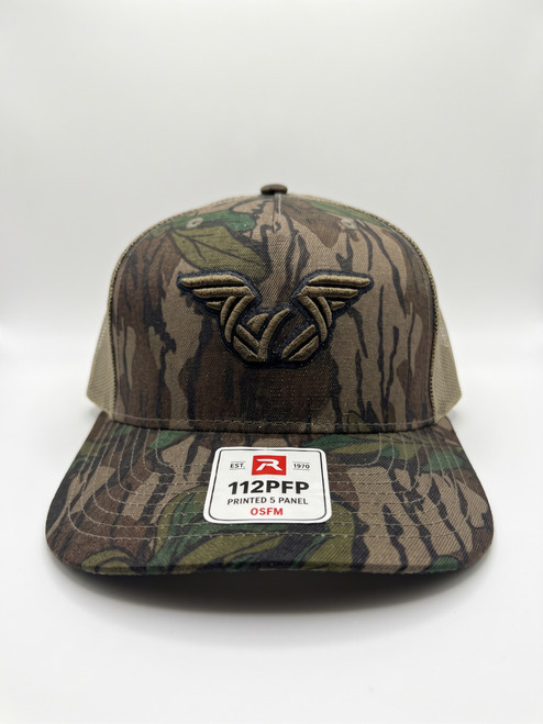 Shop the Winter Timber Outdoors Mossy Oak Greenleaf Hat. Richardson 112PFP trucker style with embroidered logo for hunting & daily wear.