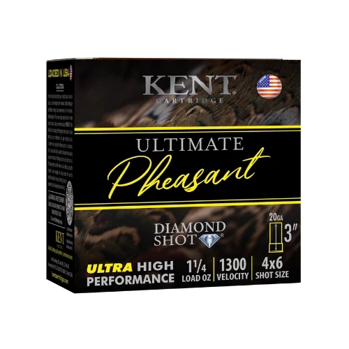 Kent Ultimate Pheasant 20ga 3" 1-1/4oz 4/6# 250/ct Case
