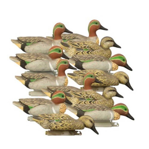 HIGDON Higdon Standard Green-Winged Teal Foam-Filled Duck Decoy 12-Pack HIGDON-19945