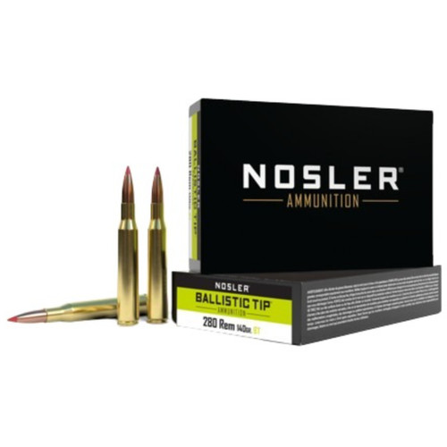 NOSLER HUNTING 280REM 140GR SPITZER TIP 20RDS