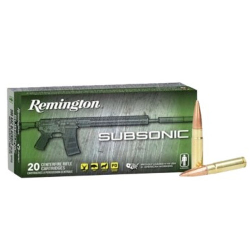 REMINGTON SUBSONIC 300BLK 220GR HP 20RDS