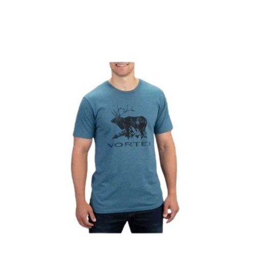 VORTEX VORTEX ELK MOUNTAIN TEE SHORT SLEEVE HEATHER BLUE LARGE VORTEX-220-72-SBHL