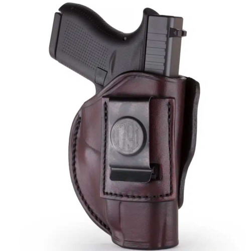 1791 GUNLEATHER 1791GL 4 WAY HOLSTER IWB/OWB SIZE:1/MULTI-FIT RH SIGNATURE BROWN LEATHER 1791GL-4WH-1-SBR-R