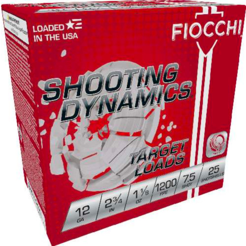 FIOCCHI SHOOTING DYNAMICS 12GA 2.75IN 1-1/8OZ 7.5SHOT 250RDS