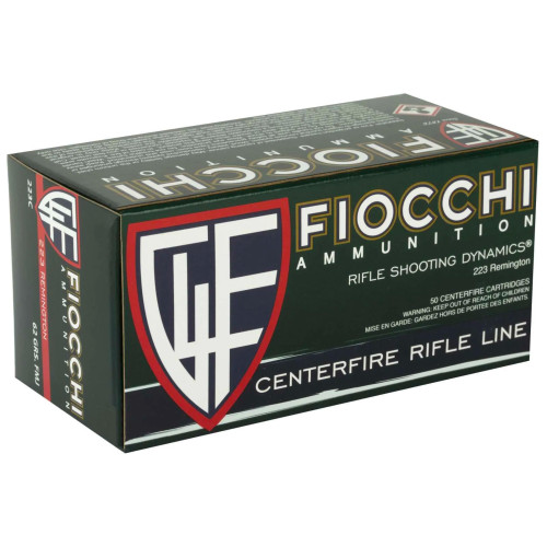 FIOCCHI SHOOTING DYNAMICS 223REM 62GR FMJ 50RDS