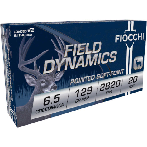 FIOCCHI FIOCCHI SHOOTING DYNAMICS 6.5CREED 129GR SOFTPOINT 20RDS FIOCH-65CMB