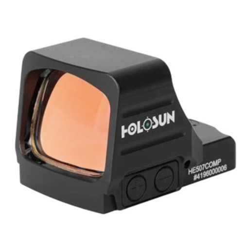 HOLOSUN HE507COMP-GR GREEN RETICLE RED DOT 1X.87IN 2MOA FP:KPRINT ILLUM BLACK
