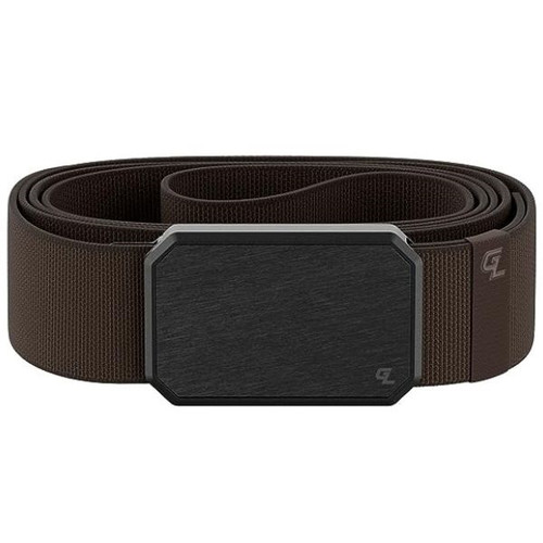 GROOVE LIFE BELT OSFA BROWN/GUNMETAL ALUMINUM/FABRIC