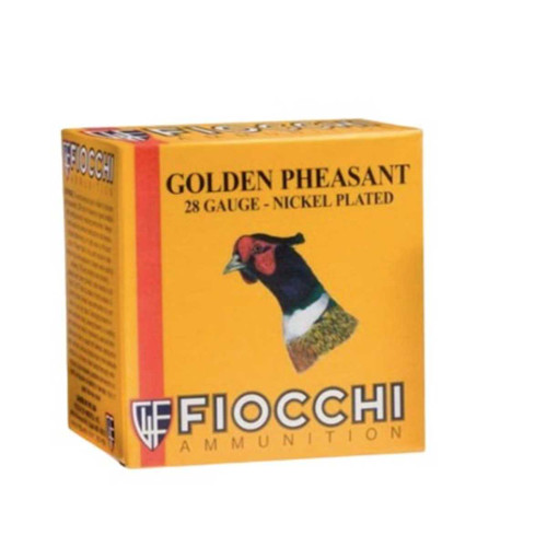 FIOCCHI FIOCCHI GOLDEN PHEASANT 28GA 3IN 6SHOT 1.06OZ 25RDS NICKEL PLATED LEAD FIOCH-283GP6