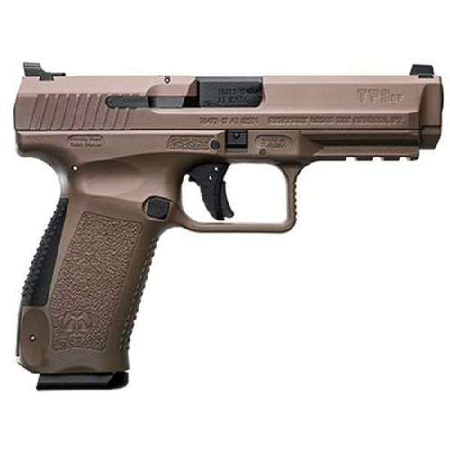 CANIK TP9SF 9MM PISTOL SEMI-AUTO 4.46IN FDE OPTIC READY 2-18RD MAGS