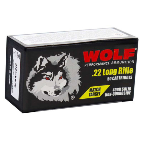 WOLF WOLF MATCH TARGET 22LR 40RG 500RD LRN BULK WOLF-DZ22MTB BULK