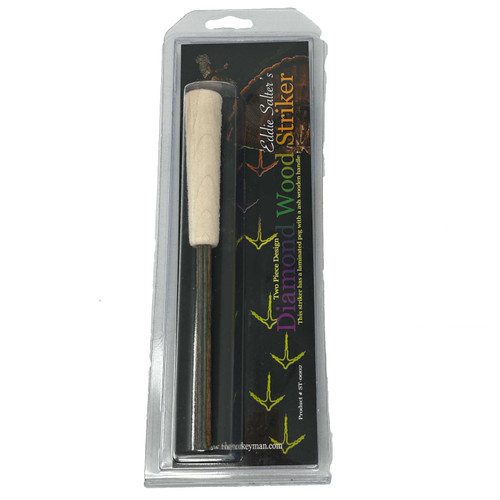 EDDIE SALTER GAME CALLS ED SALT DIAMOND WOOD STRIKER TURKEY CALL DIAMOND WOOD ESGC-2 PIECE DIAMOND STRIKER