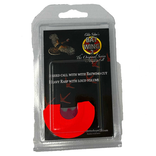 EDDIE SALTER GAME CALLS ED SALT BATWING 2 DIAPHRAGM CALL 2 REED ORANGE BATWING CUT ESGC-BATWING