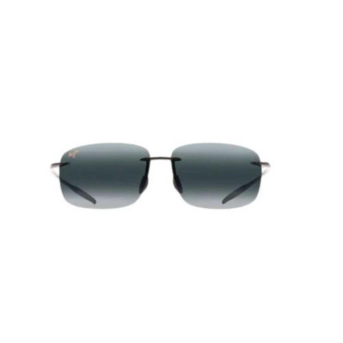 MAUI JIM MAUI JIM BREAKWALL GLOSS BLACK-NEUTRAL GREY POLARIZED MAUI-422-02