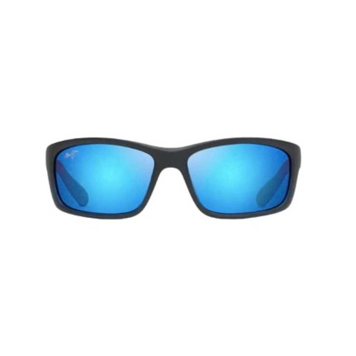 MAUI JIM MAUI JIM KANAIO MATTE TRANSLUCENT BLUE BLACK W/STRIPE-BLUE HAWAII POLARIZED MAUI-B766-08C