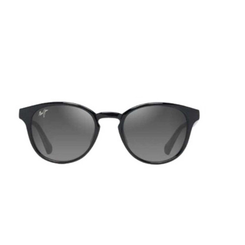 MAUI JIM MAUI JIM HIEHIE SHINY BLACK W/TRANS LIGHT GREY-NEUTRAL GREY POLARIZED MAUI-GS636-14