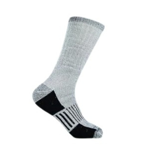 TERRAMAR THERMAWOOL SUB-ZERO SOCKS LARGE LIGHT GREY HEATHER 2-PAIR