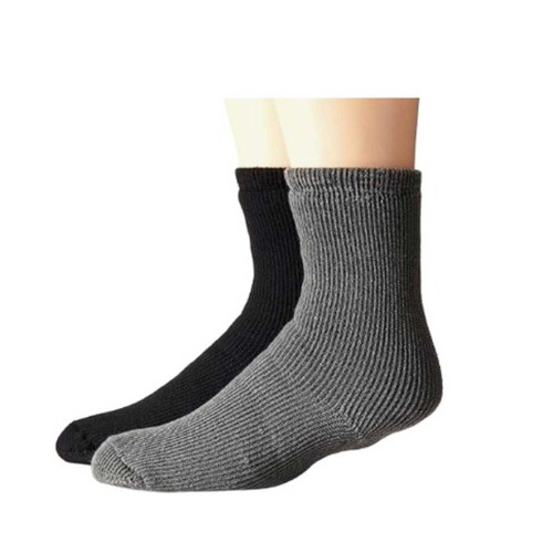 TERRAMAR TERRAMAR TERRA HEAT THERMAL SOCKS LARGE GREY BLACK 2-PAIR TERRA-10752-L